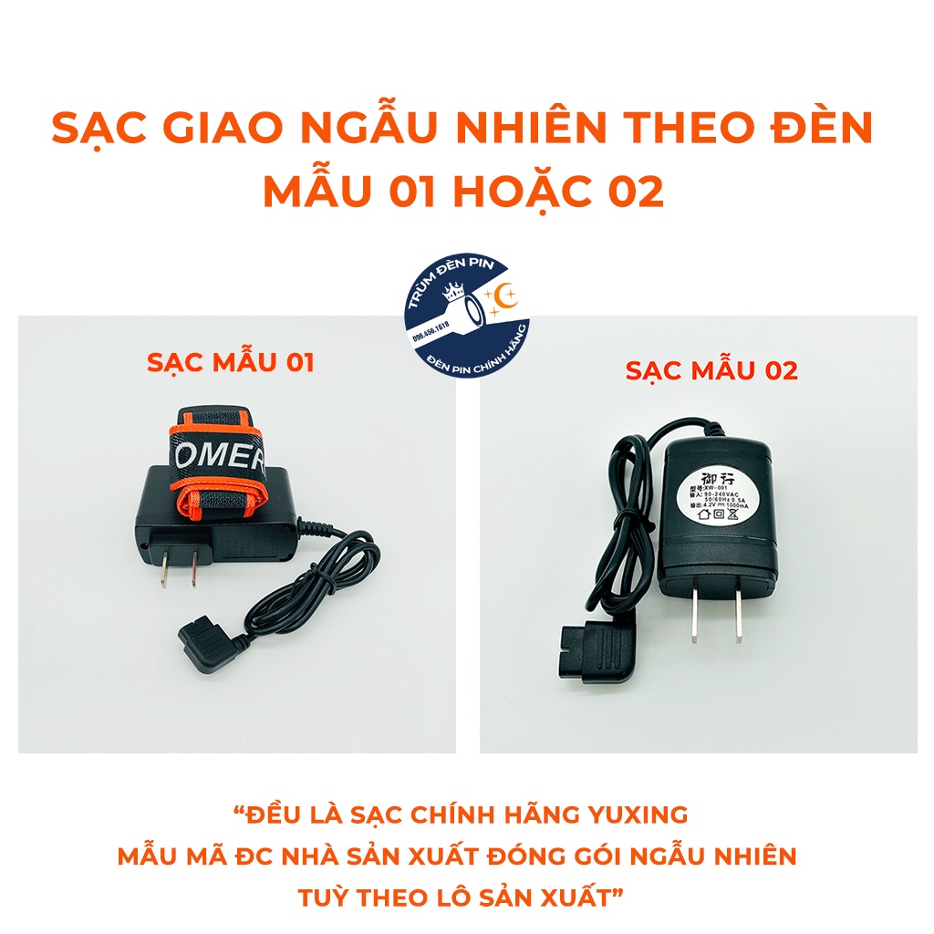 Đèn pin đội đầu YUXING A366 LED 800w siêu sáng chiếu xa chống nước ánh sáng Vàng và Trắng đèn đeo đầu soi ếch dã ngoại | BigBuy360 - bigbuy360.vn