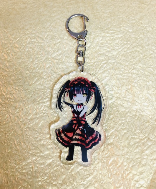 Móc khoá anime date a live , móc khoá mica trong kurumi