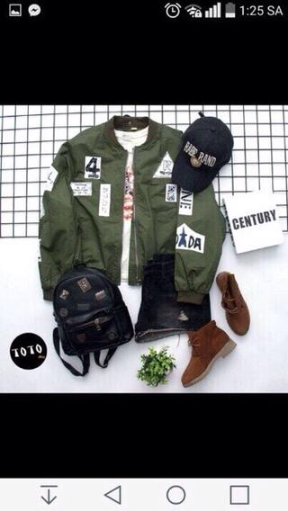Áo khoác bomber kaki số 4
