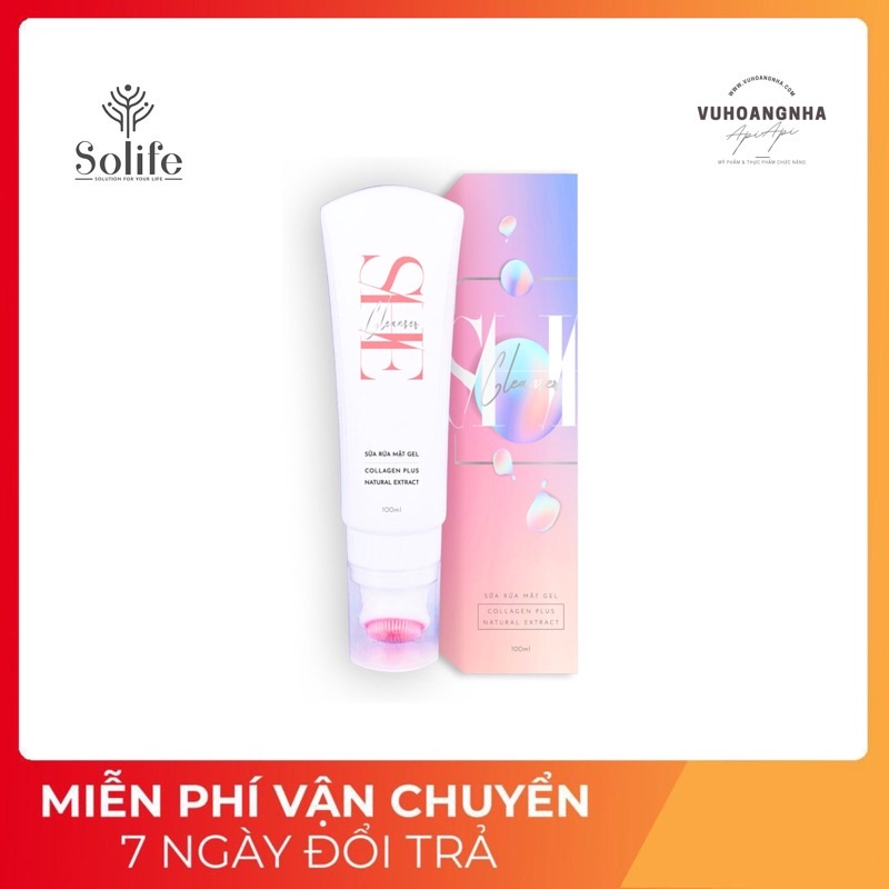 Sửa Rửa Mặt Ngăn Ngừa Mụn, Kiềm Dầu, Se Khít Lỗ Chân Lông SHE Cleanser Solife - Dành Cho Mọi Lứa Tuổi