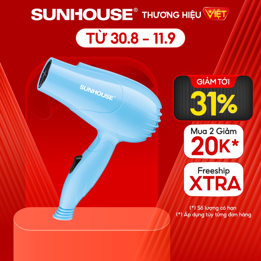 Máy sấy tóc SUNHOUSE SHD2305 xanh