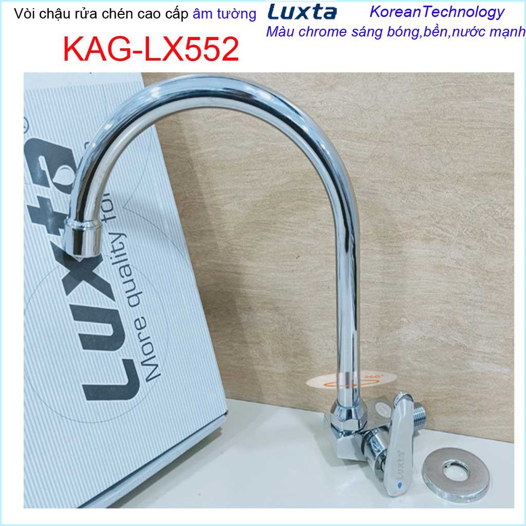 Vòi lạnh rửa chén bát Luxta, vòi chậu chén Luxta gắn tường KAG-LX552