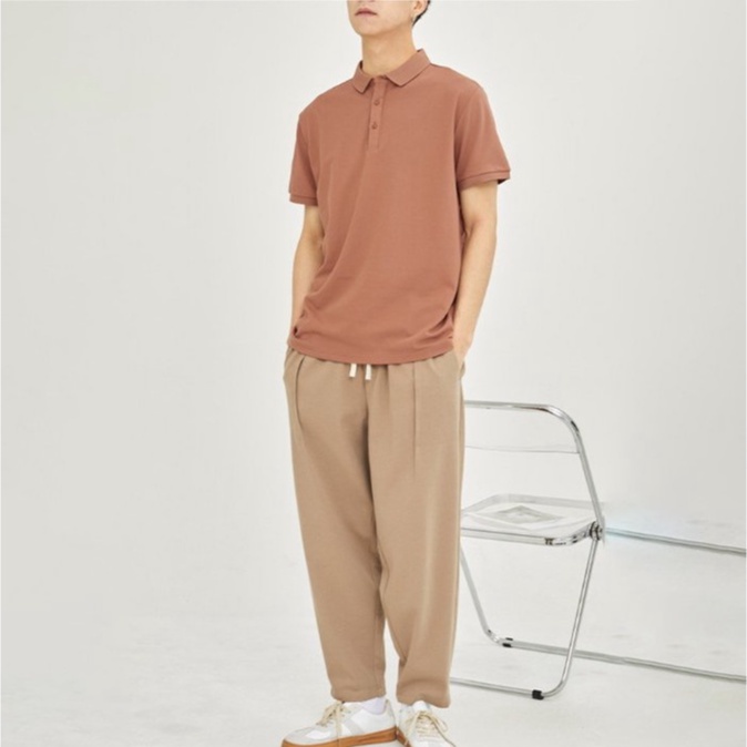 Áo polo trơn nam nữ ngắn tay basic, áo phông nam cổ bẻ chất vải cá sấu cực thoáng mát 07