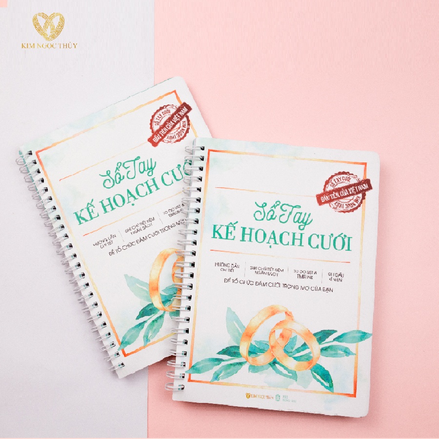 [Mã LIFE1003NW giảm 10% đơn 200K] Kim Ngọc Thủy Sổ Tay Kế Hoạch Cưới Cho Cặp Đôi Một Hôn Lễ Hoàn Hảo