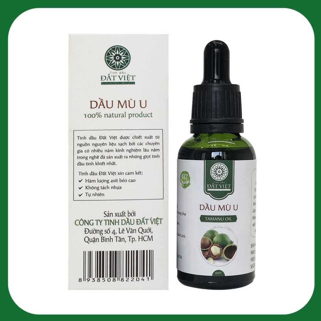 [TINH DẦU ĐẤT VIỆT PHARMA] Dầu Mù U Đất Việt nguyên chất lọ 30ml