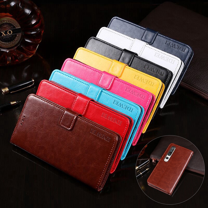 Bao da điện thoại PU dạng ví nắp gập từ tính bảo vệ cho XIAOMI MI 10 PRO
