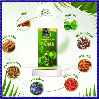 Dầu xoa bóp thảo dược Bà Vân, Xoa Bóp Dược Liệu Giảm đau nhức mỏi cơ Cảm Cúm, 70ml