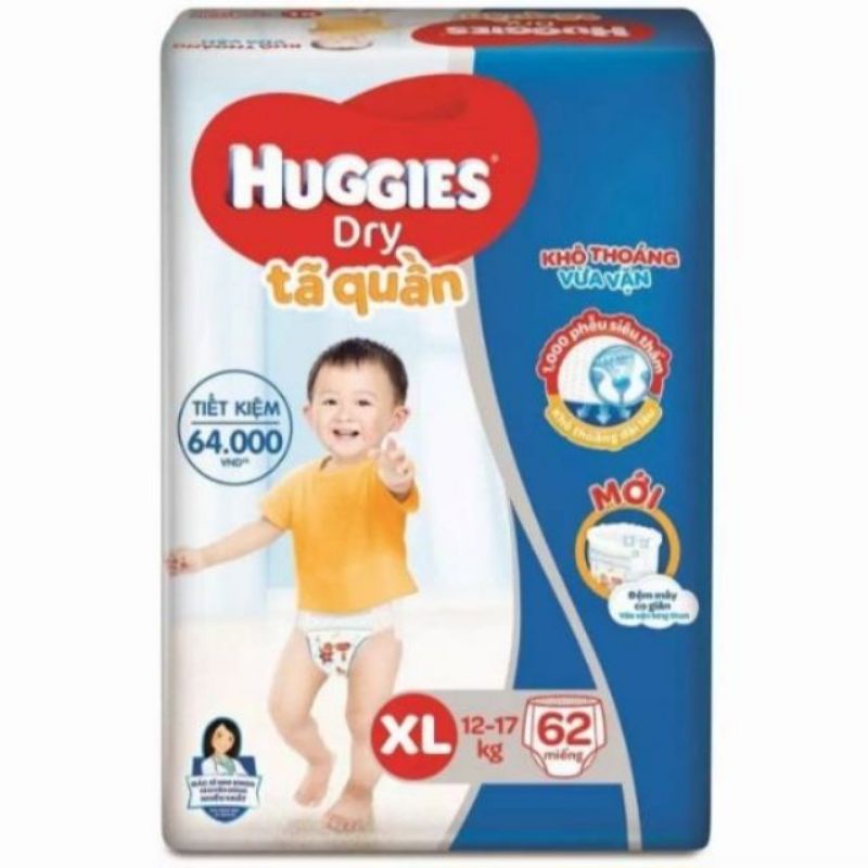 Tã/Bỉm quần Huggies XL62