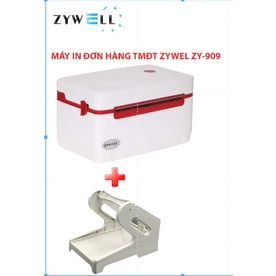 Máy In Nhiệt ZYWELL ZY-909 USB + BLUETOOTH, In Đơn Hàng Kèm Khay Đựng Bảo Hành 12 Tháng
