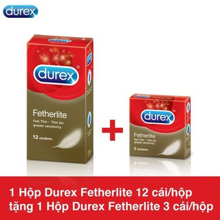 1 bao cao su durex fetherlite tặng 1 bao cao su fetherlite giao hàng nhanh