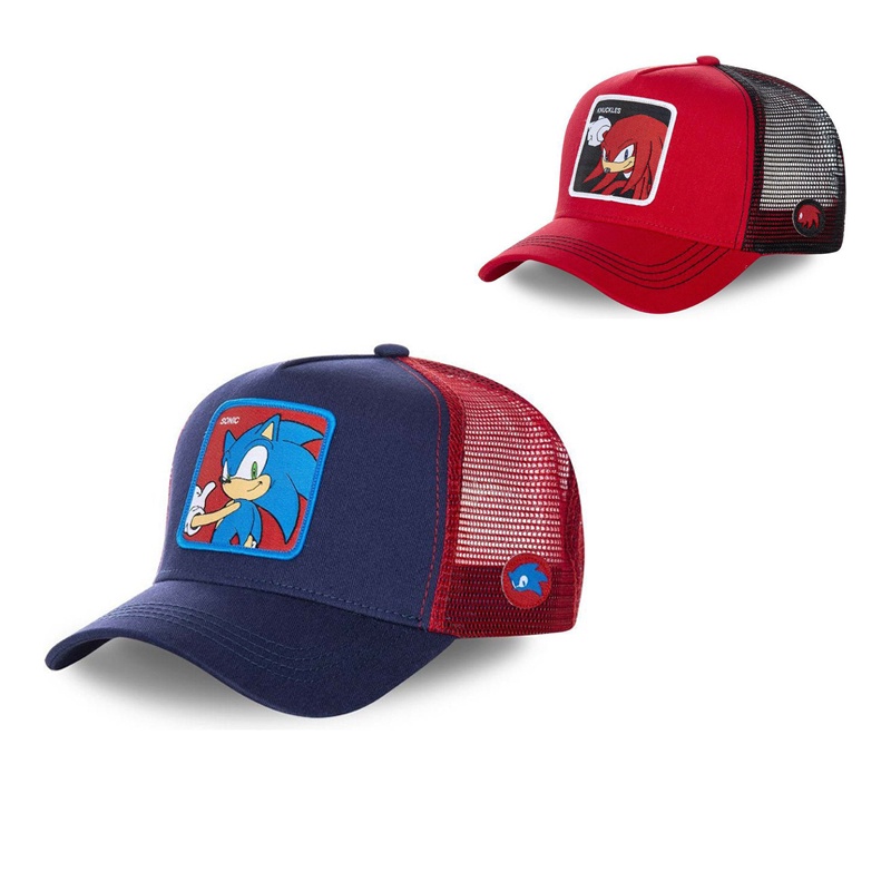 Mũ Lưỡi Trai cotton Phối Lưới In Hình sonic the hedgehog Phong Cách hip hop Mới 2022