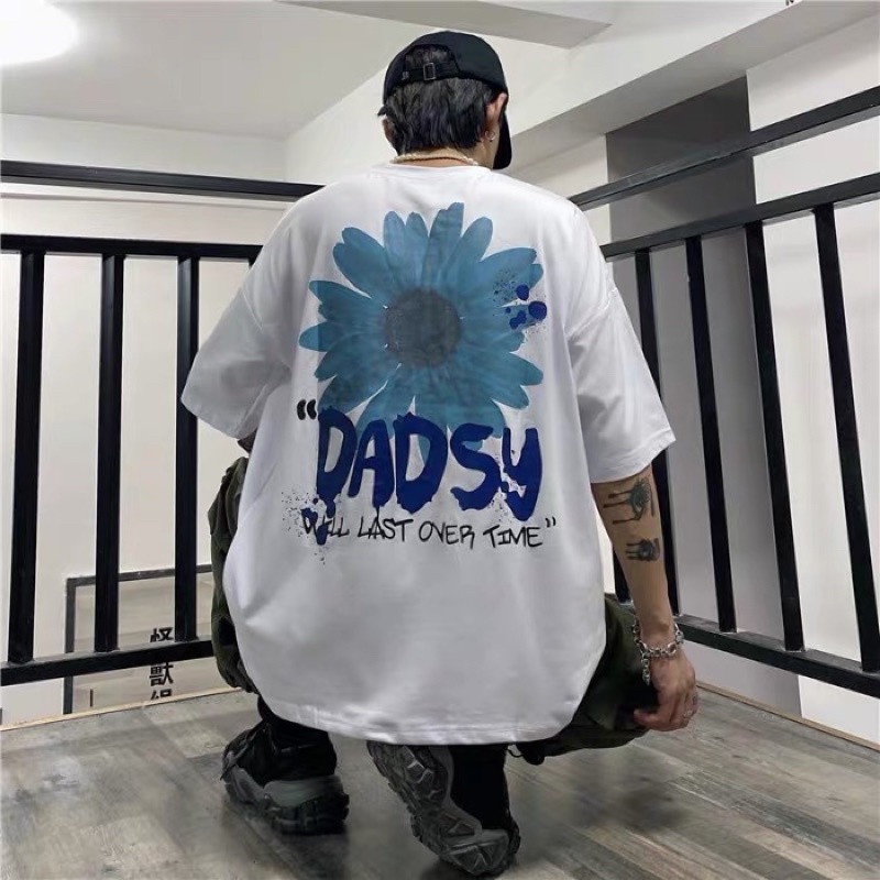 Áo thun tay lỡ nam nữ, áo phông unisex form rộng chất cotton mát mịn thấm hút mồ hôi in hình 100%
