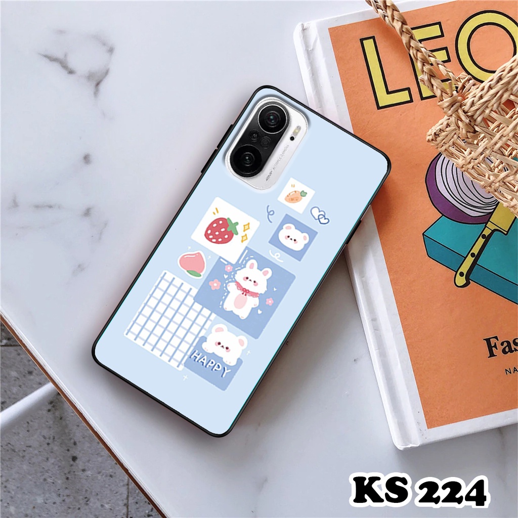 Ốp lưng Xiaomi Redmi K40 - Redmi K40 Gaming - Mi 11X - Ốp in hình thỏ con dễ thương - Lưng nhám Viền  TPU cao cấp