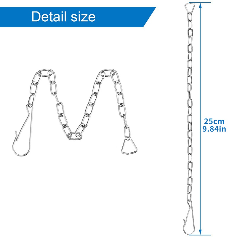 Set 10 dây xích inox thay thế cho toilet