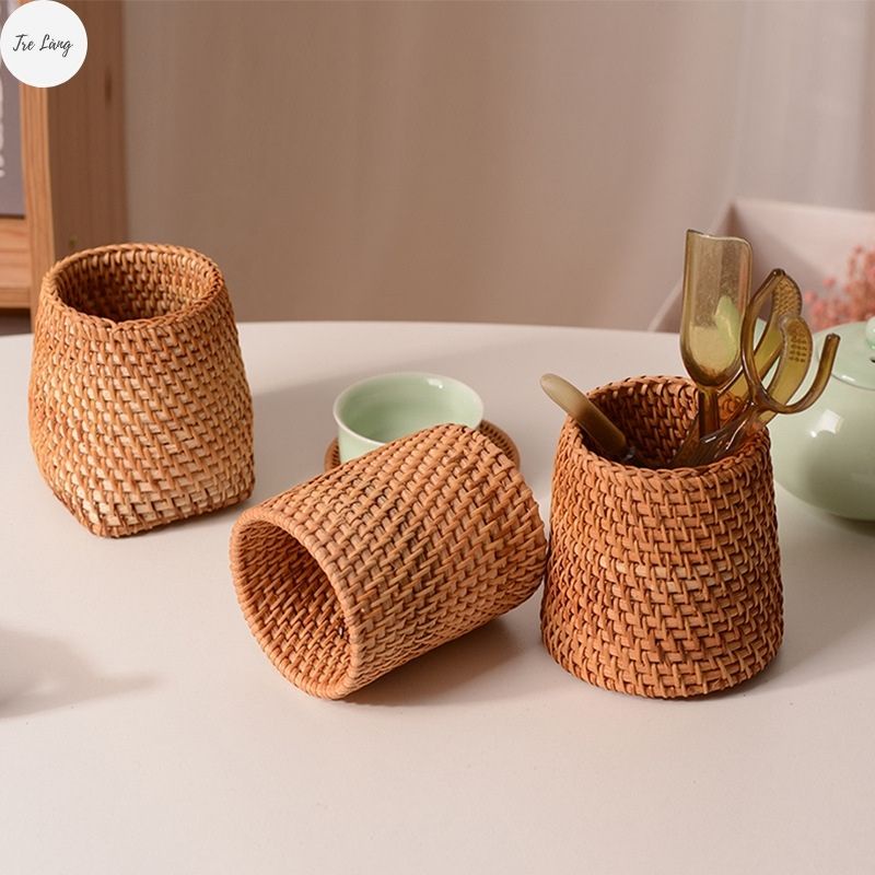 Cốc tre đựng đồ decor xinh xắn handmade 100% thân thiện với môi trường