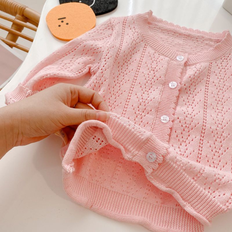 Áo cadigan bé gái