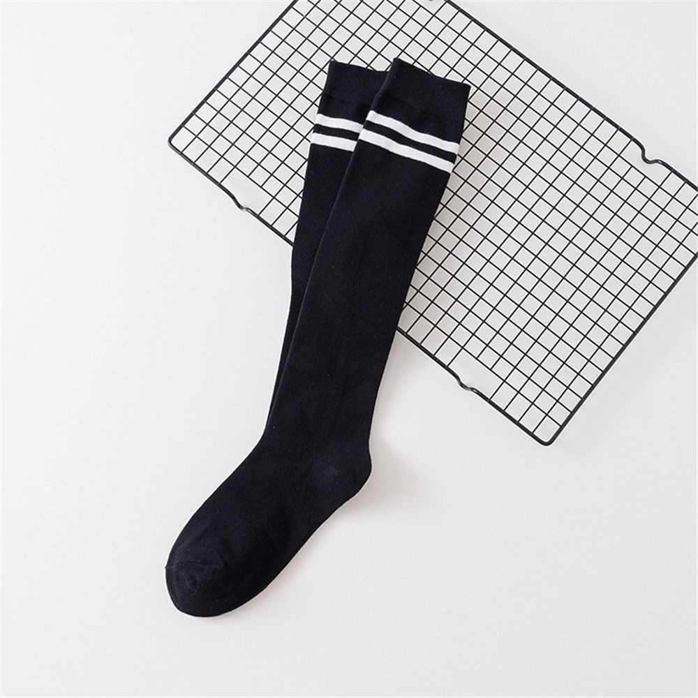 Vớ Cotton Dệt Kim Dài Qua Gối Kẻ Sọc Nhiều Màu Sắc Thời Trang Cho Nữ
