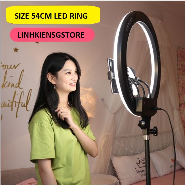 SALE SOCK Đèn Rl-21 3 KẸP REMOTE  VÀ CHÂN ĐỨNG Size Bự Khổng Lồ Livestream Live Stream Spa Makeup Chụp Hình Studio