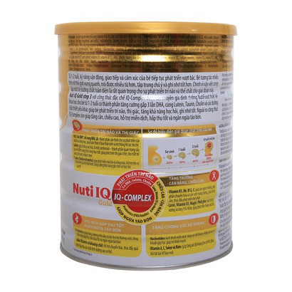 (Nhập THOATFAROI hoàn 10k) SỮA NUTI IQ GOLD STEP 3 900G (1 - 2 TUỔI)