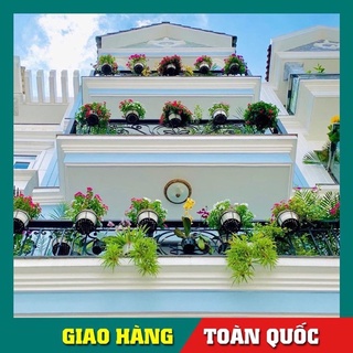 Giỏ hoa treo ban công bằng sắt