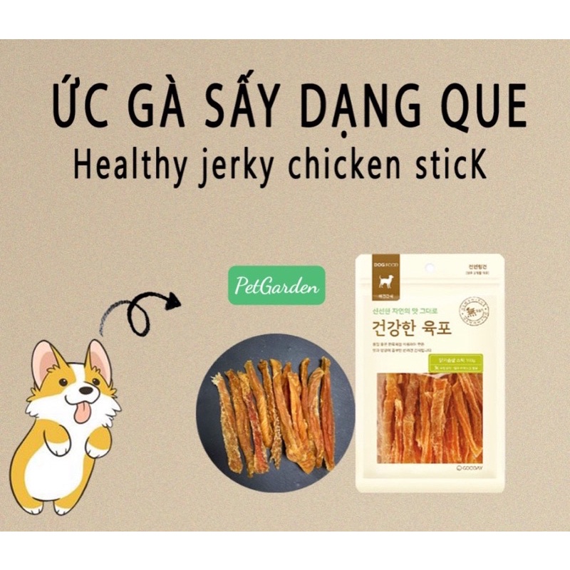 BÁNH THƯỞNG THỊT SẤY KHÔ CHO CHÓ YÊU ( XUẤT XỨ : HÀN QUỐC )