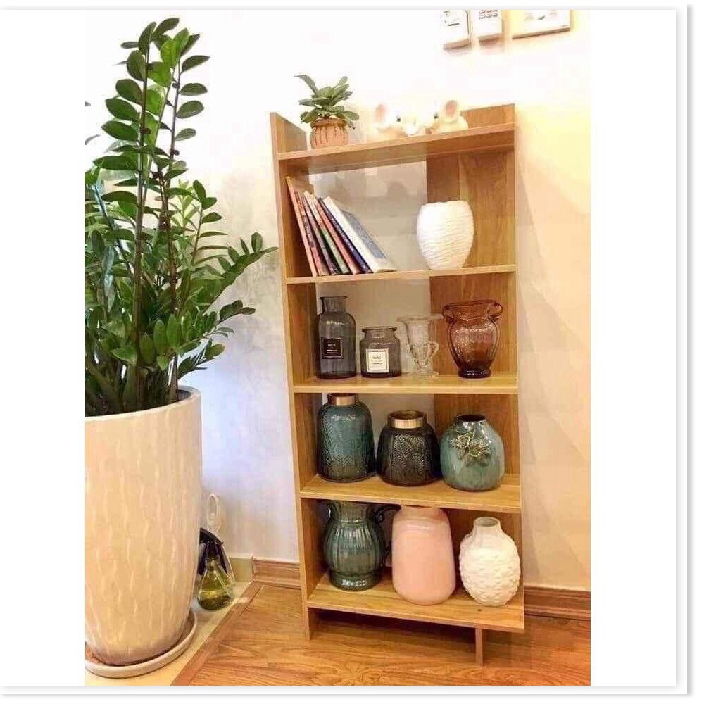 KỆ SÁCH GỖ 5 TẦNG, KỆ GÓC TƯỜNG ĐA NĂNG