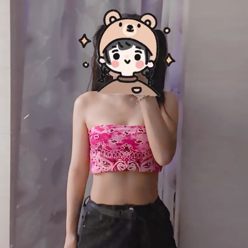 Khăn bandana cotton in hạt điều loang màu size 55x55cm