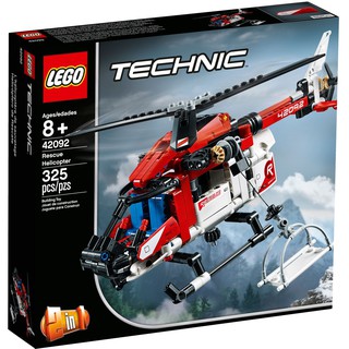 [ RẺ VÔ ĐỊCH ] LEGO chính hãng LEGO TECHNIC 42092 - Trực Thăng Cứu Hộ (LEGO 42092 Rescue Helicopter)