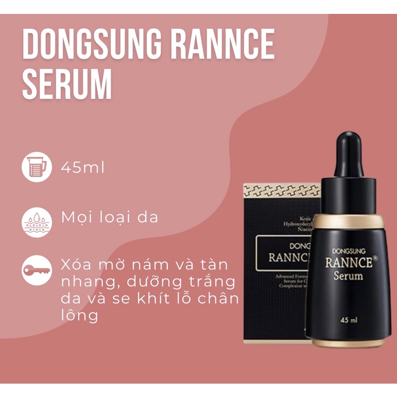 Kem Dưỡng & Serum Thâm Nám Dongsung Rannce Cream