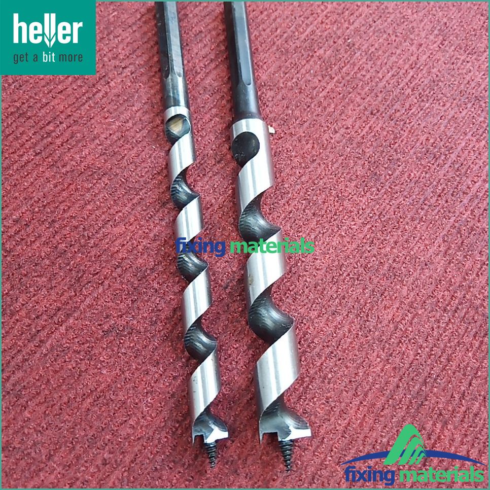 Mũi khoan gỗ HELLER Auger Lewis, kiểu xoắn ốc (Size 6-30mm, dài 235/150)