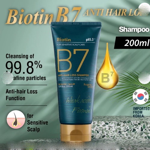 Dầu Gội Xả Thảo Dược Ngăn Ngừa Tóc Rụng BIOTIN B7 ANTI -  HAIR LOSS SHAMPOO 200ml - Hàn Quốc