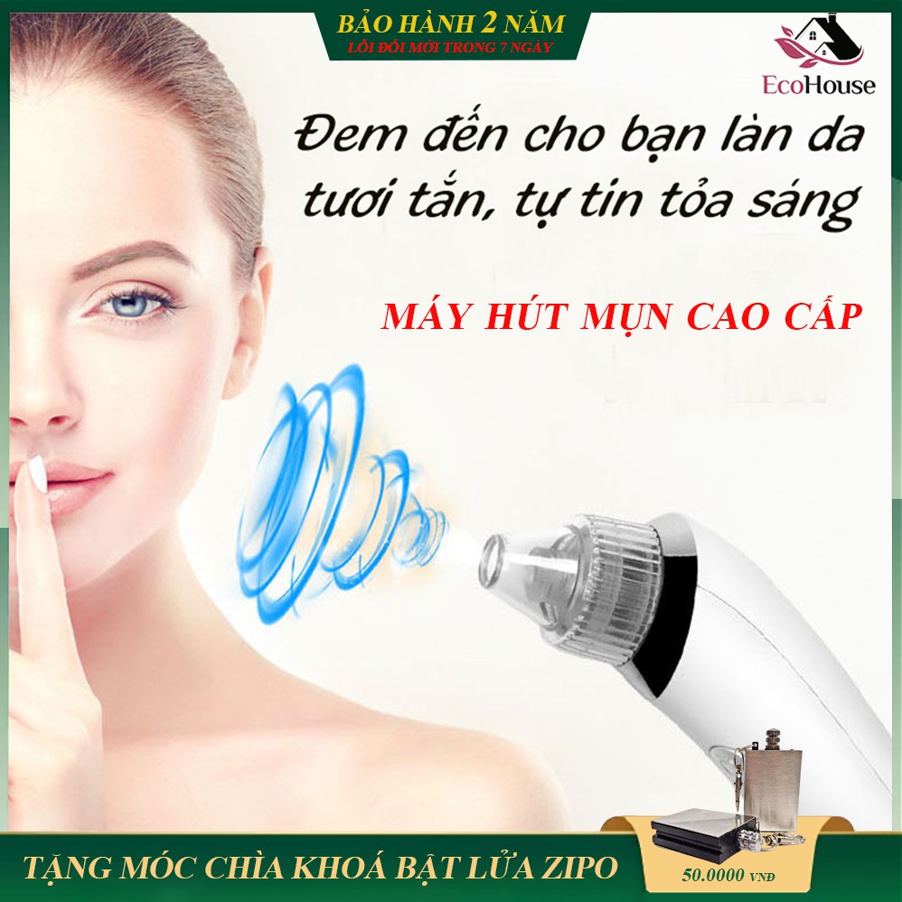 Máy hút mụn sạc pin cao cấp cầm tay, hút cực khỏe, chăm sóc da mặt cực tốt, bảo hành 2 năm, lỗi đổi mới trong 7 ngày đầu