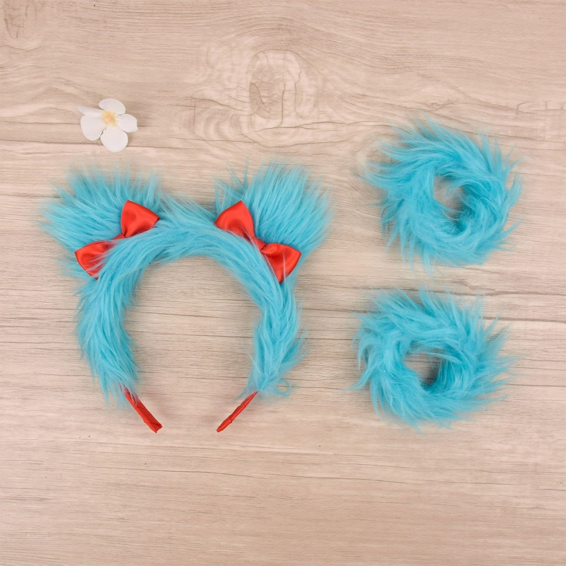 Flgo Vòng Đeo Tay Hóa Trang Hình Tai Thú Nhồi Bông Đáng Yêu Dành Cho Người Lớn