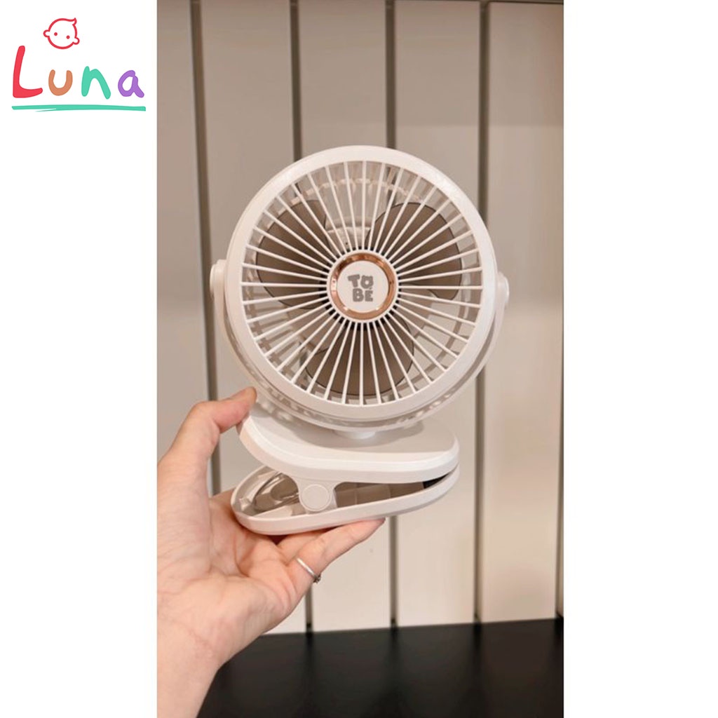 Combo 2 Quạt tích điện quạt kẹp đa năng ToBé