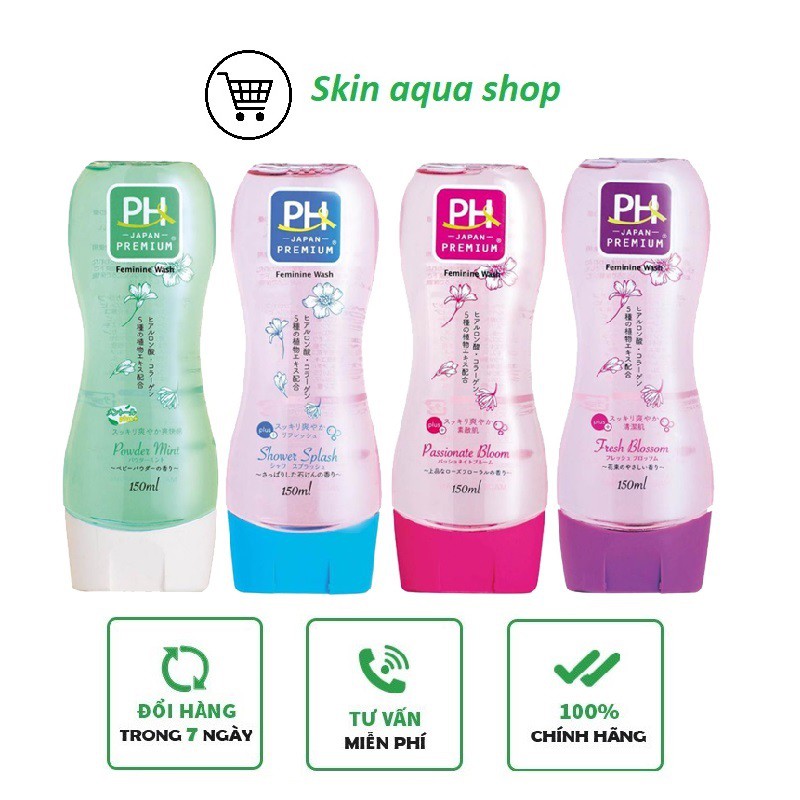 Dung dịch vệ sinh phụ nữ PH Care Premium Siêu thơm hàng nội địa Nhật 150ml