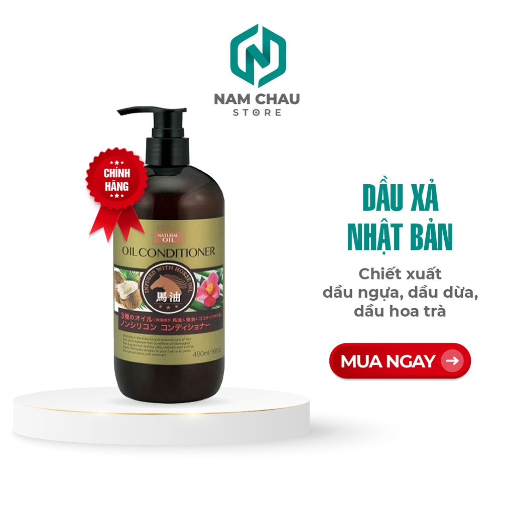 Namchaustore - Dầu Xả Chiết Xuất Dầu Ngựa, Dầu Dừa &amp; Dầu Hoa Trà Deve