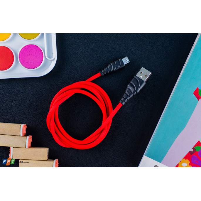 ( BẢO HÀNH 1 NĂM ) Cáp Micro 1m ivalue ARC Đỏ - Bảo Hành ĐỔI MỚI trong 1 năm tại FPTShop