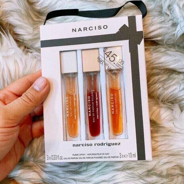 Set nước hoa Narcido rodriguez 3 chai mini 10 ml