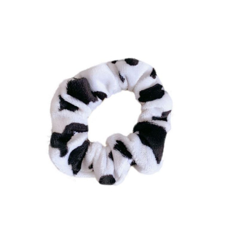Scrunchies xinh màu da bò sữa, phụ kiện tóc hothit thời trang đẹp độc