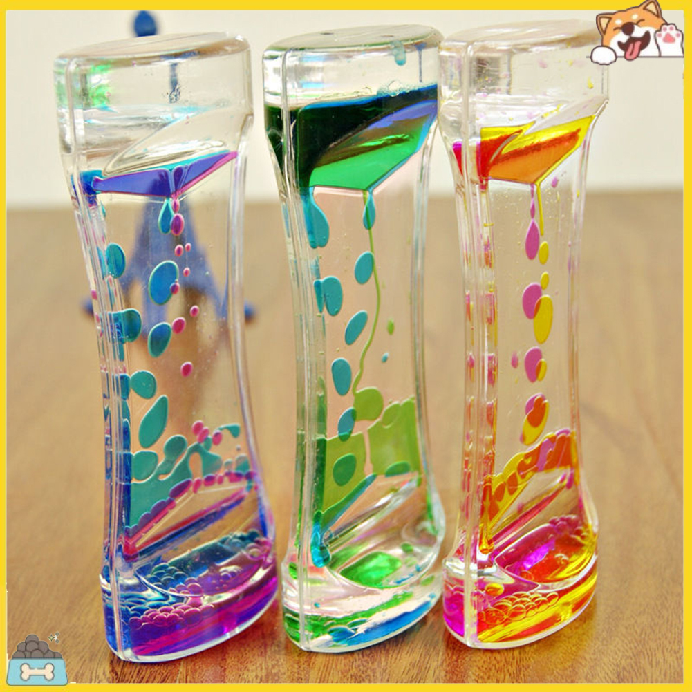 Đồng hồ cát dạng chất lỏng hai màu xinh xắn dành cho trang trí