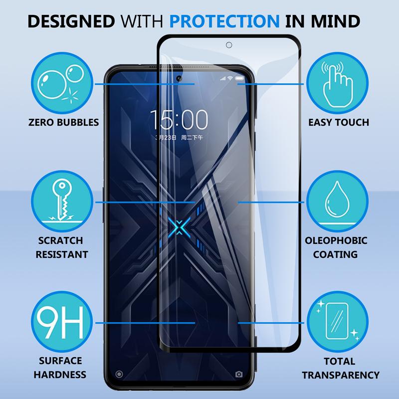 Kính Cường Lực Bảo Vệ Toàn Màn Hình Siêu Mỏng Chống Nổ Cho Xiaomi Black Shark 5 4 4S Pro 5 RS 5RS 5G 6.67" 9H 2.5D