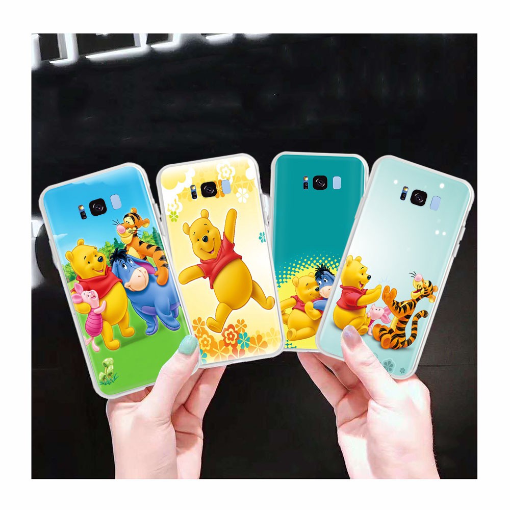 Ốp Điện Thoại Trong Suốt Họa Tiết Gấu Pooh Cho Motorola Moto G5 G5S G6 G4 Play Plus At147