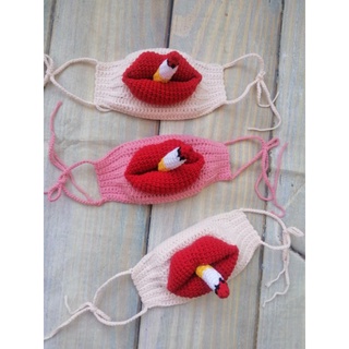 khẩu trang môi handmade