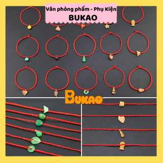 Z0563 (deal 1k) Vòng Tay Chỉ Đỏ May Mắn Nhiều Mẫu, Vòng Tay Phong Thủy Làm Quà Tặng, Vòng Đôi Bukao