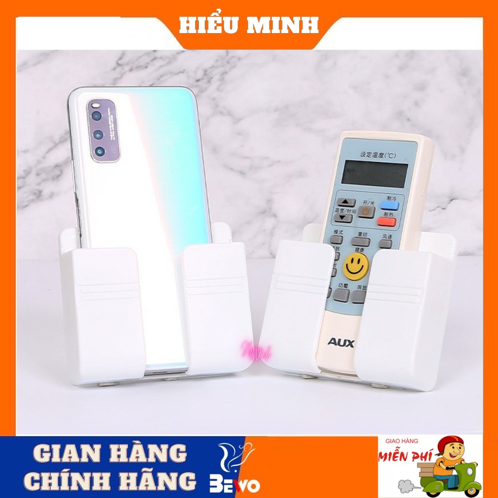 Giá đỡ điện thoại gián tường,Kệ đựng Remote điều khiển đa năng tiện lợi, giao mầu bất kỳ