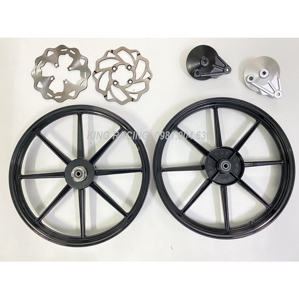 MÂM-VÀNH KIỂU 8 CÂY 1 ĐĨA  X1R GẮN XE 110 WAVE, RSX FUTURE, BLADE, WAVE S...
