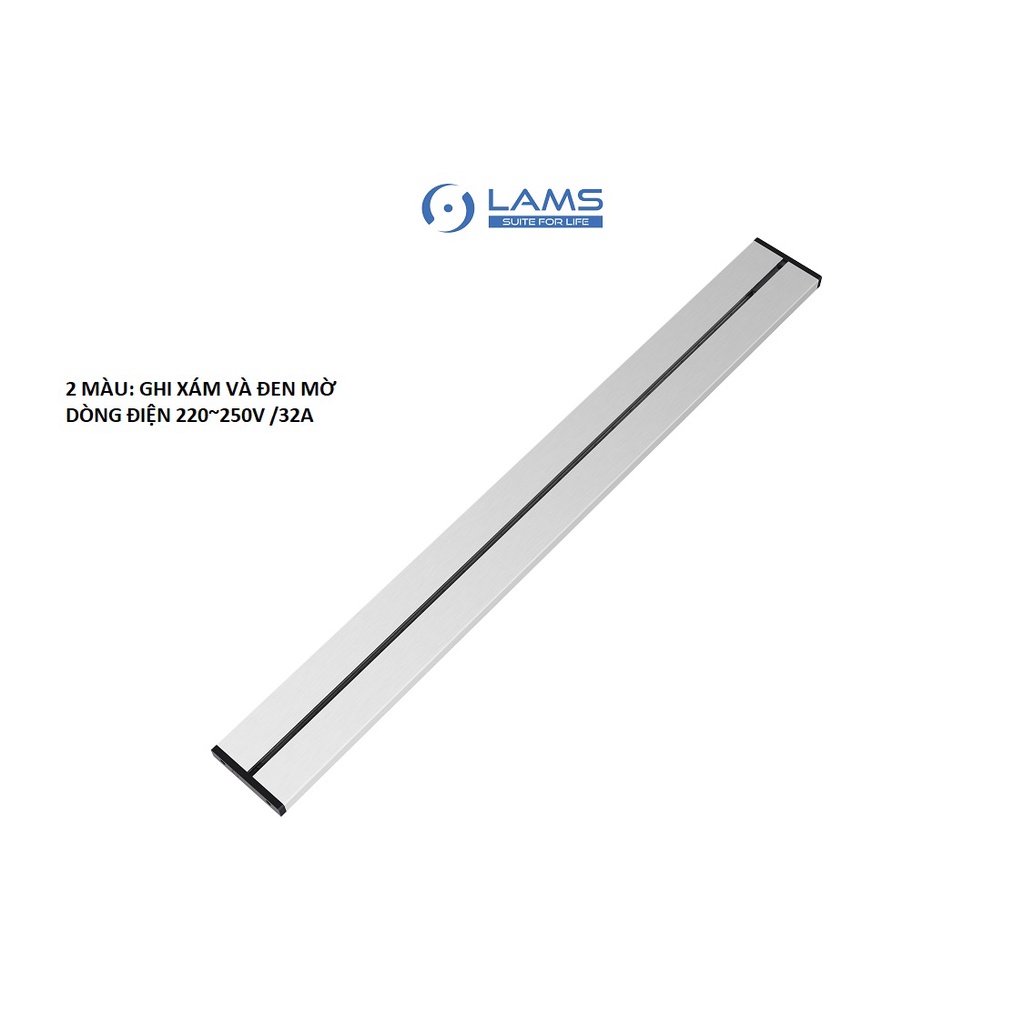 Ổ cắm điện thông minh gắn tường cao cấp 220~250V / 32A thanh dài 500mm+3 ổ cắm điện