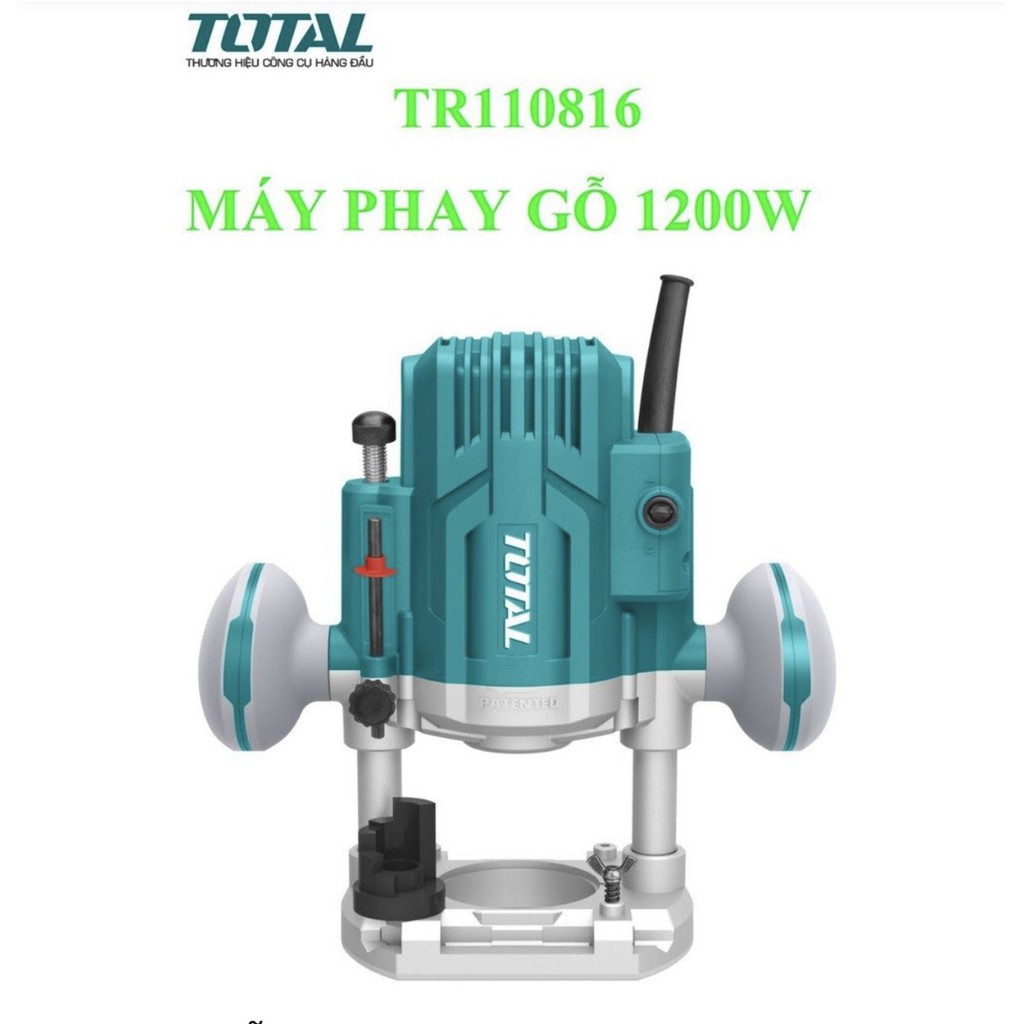 6mm Máy phay gỗ 1200W TOTAL TR110816