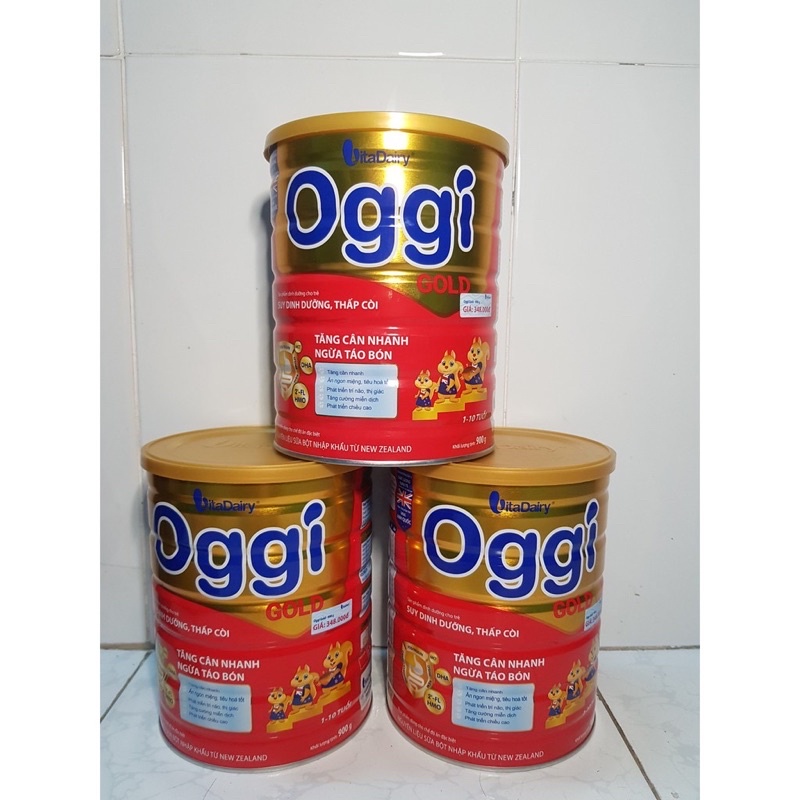 Sữa OGGI Suy dinh dưỡng GOLD 900g - Dành cho bé thiếu cân biếng ăn