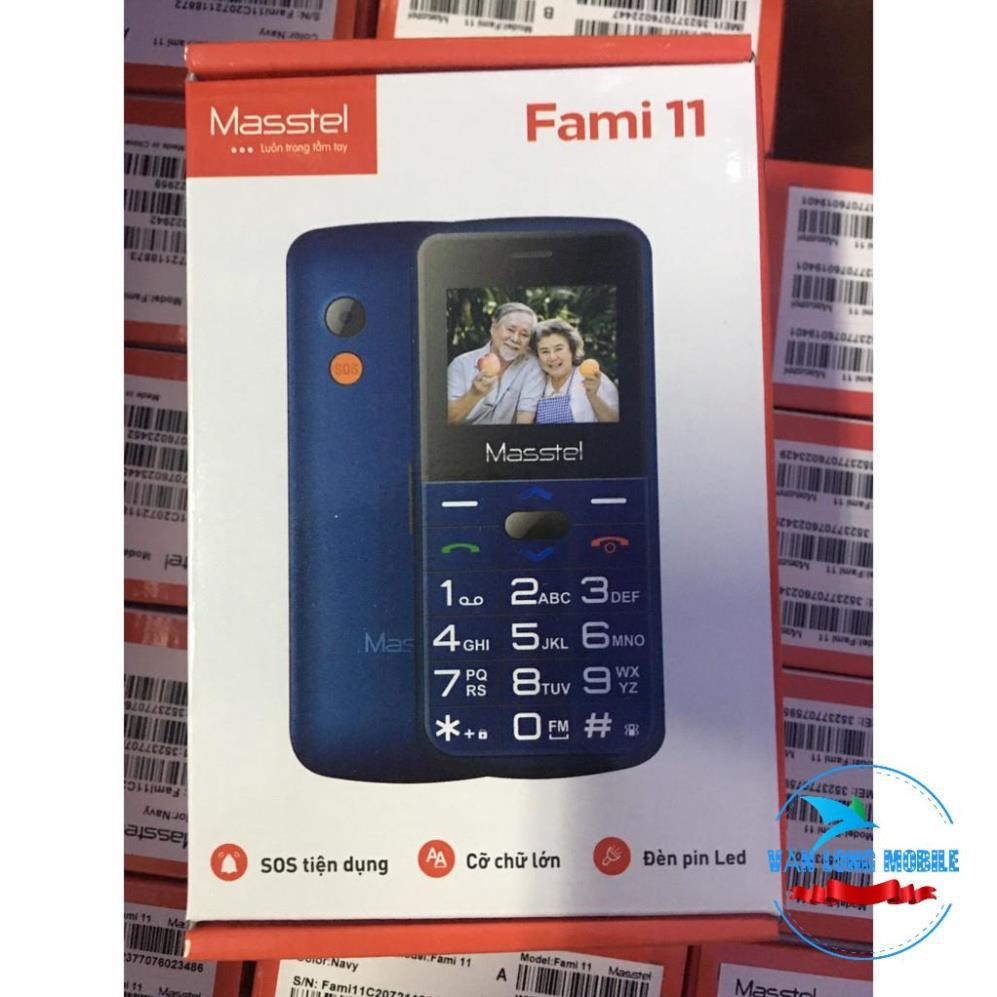 điện thoại nokia Điện Thoại Người Già Masstel Fami 11 - Loa To, FM Không Dây, Đọc Số Bằng Giọng Nói - mới chính hãng